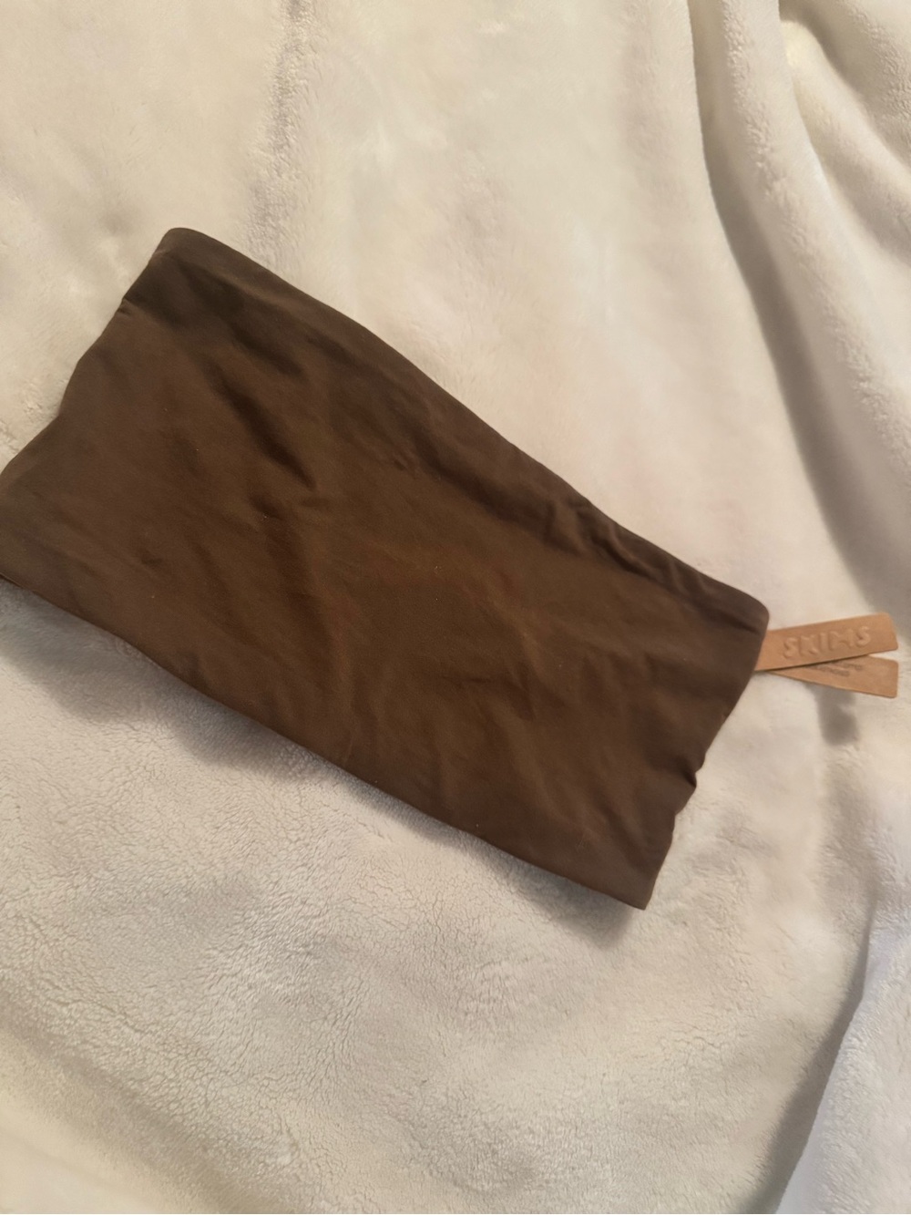 SKIMS Brown Bandeau Tube Top - Oxide Color